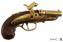replika pistoletu philadelphia deringer na stojaku denix model 5315+801