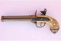 Replika włoski trzylufowy pistolet Denix model 1016 G