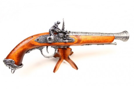 replika włoskiego pistoletu na stojaku Denix model 1031G+800