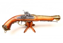 replika pistolet skałkowy na stojaku Denix model 1104L+800