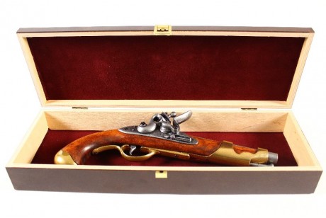 Replika kawaleryjski pistolet w pudełku Denix model 1011+P01