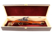 replika pistolet skałkowy w pudełku Denix model 1077L+P01