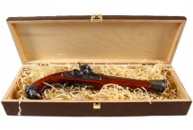 replika pistolet skałkowy w pudełku Denix model 1104G+P02