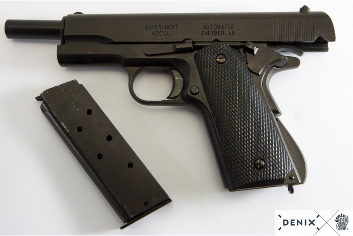 Replika pistolet .45 M1911A1 na stojaku Denix model 1312+800