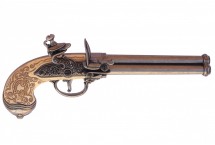 Replika włoski trzylufowy pistolet Denix model 1016 G