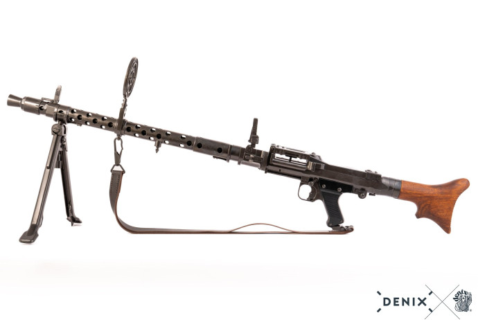Replika karabin maszynowy mg34 z pasem, niemcy 1934r Denix model 9317