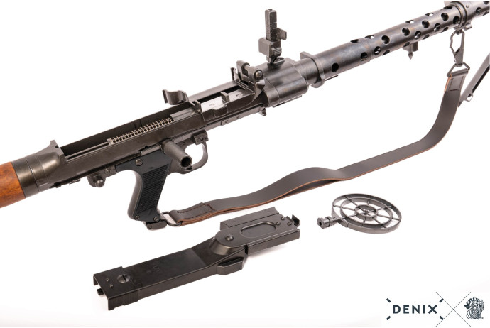 Replika karabin maszynowy mg34 z pasem, niemcy 1934r Denix model 9317
