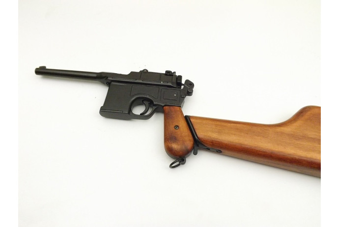 Replika pistolet Mauser c96 z drewnianą kolbą Denix model 1025