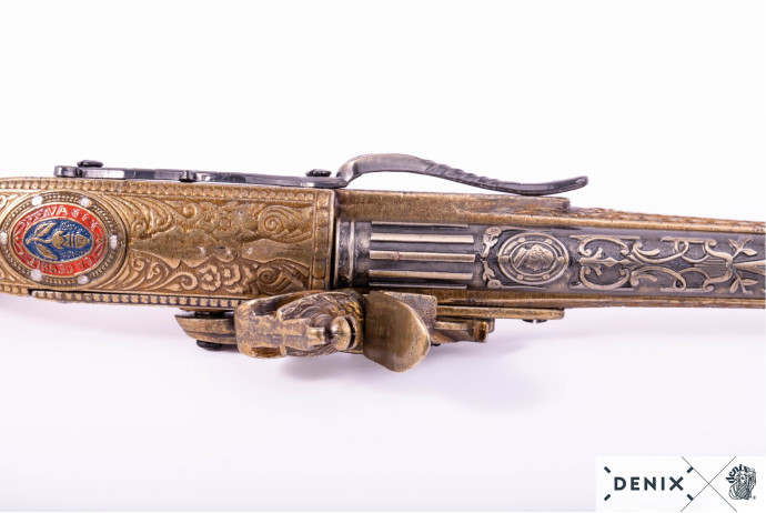 Replika pistolet skałkowy, Szkocja 1760 rok Denix model 1246
