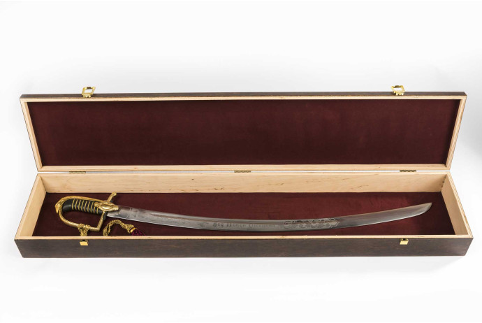 Replika grawerowana szabla polska wz 21 w pudełku nr 1921 A.G+P03