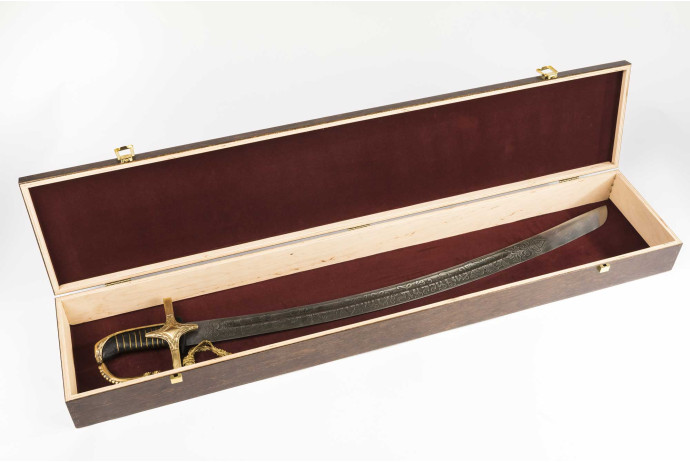 Replika grawerowana szabla polska wz 1750 w pudełku nr 1750 G+P03