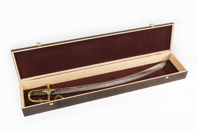 Replika grawerowana szabla polska wz 1750 w pudełku nr 1750 A/G+P3