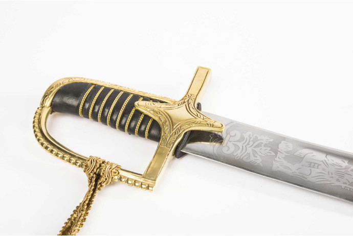 Replika grawerowana szabla polska wz 1750 w pudełku nr 1750 A/G+P3