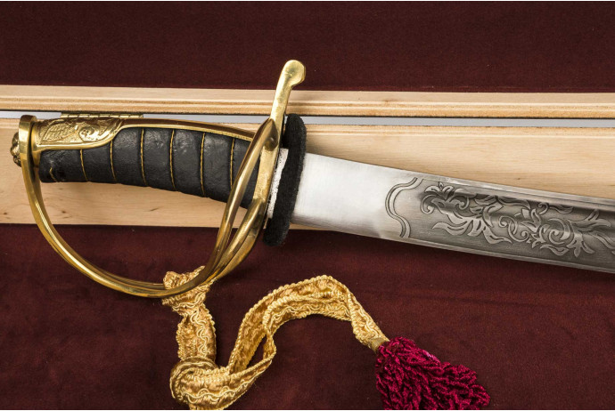 Replika grawerowana szabla polska Radziwiłłówka wz 17 w pudełku nr 1917 G+P03