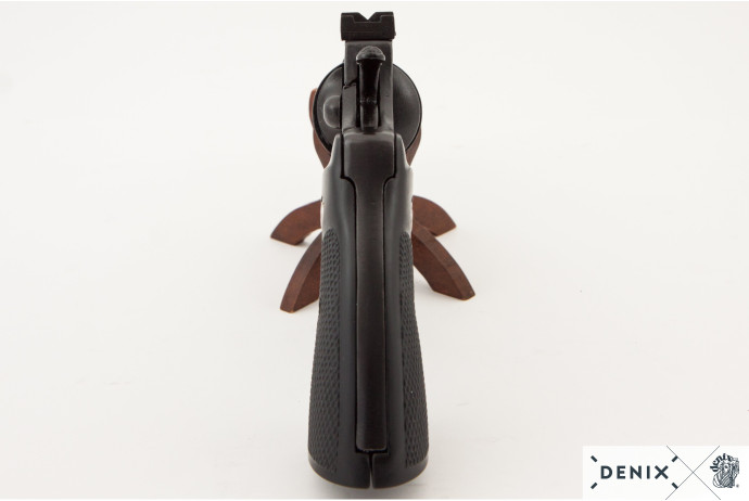 Replika amerykański rewolwer Python na stojaku Denix model 1050+800