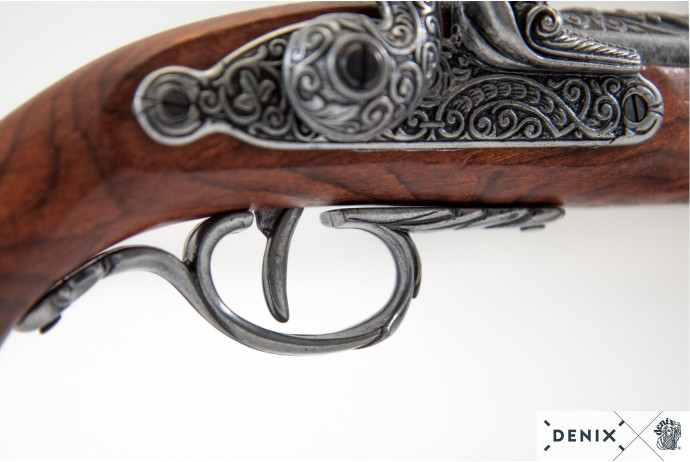 Replika pistolet Brescia na tablo Denix model 1013G+TM+TGD