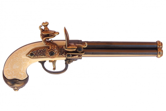 replika trzylufowy pistolet na tablo Denix model 1016L+TM+23