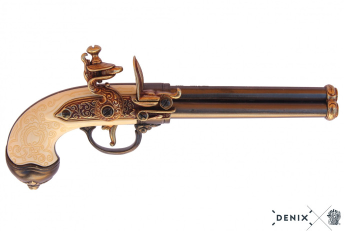replika trzylufowy pistolet w pudełku Denix model 1016L+P02