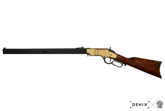 Replika karabin Henry 1860r na tablo Denix model 1030L+T+35