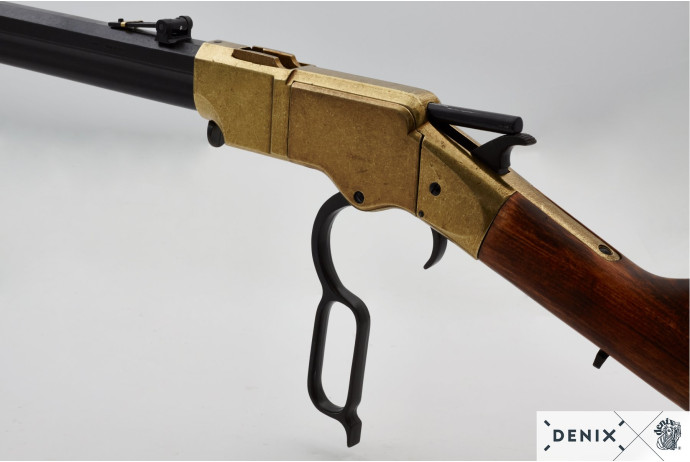 Replika karabin Henry 1860r na tablo Denix model 1030L+T+35