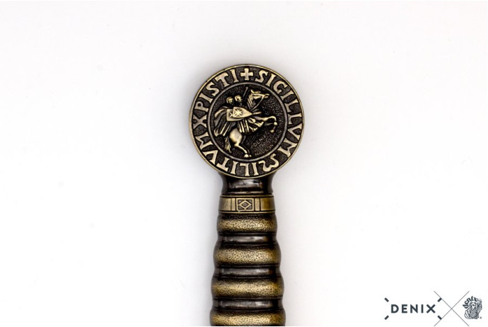 Replika miecz templariuszy na tablo Debix model 4163N+TD