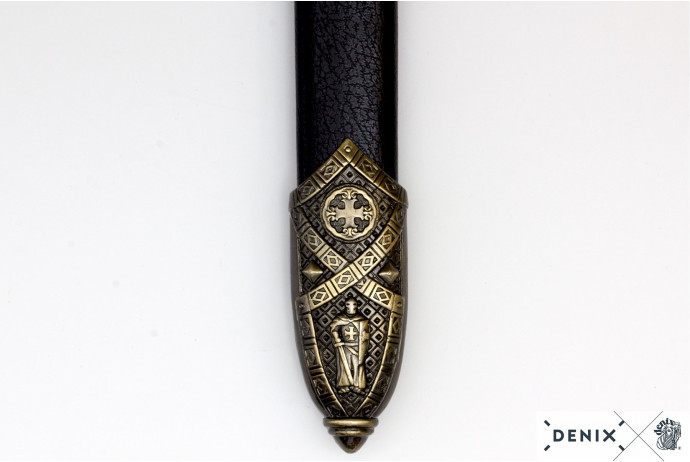Replika miecz templariuszy na tablo Denix model 4163N+T