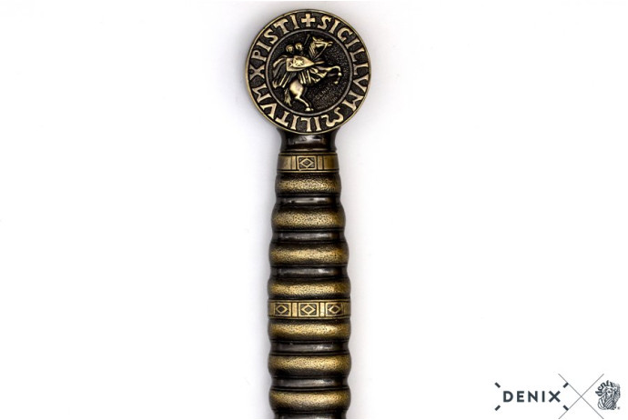 Replika miecz templariuszy na tablo Denix model 4163N+T