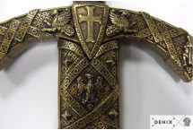 Replika miecz templariuszy na tablo Denix model 4163L+T