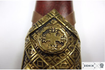 Replika miecz templariuszy na tablo Denix model 4163L+T