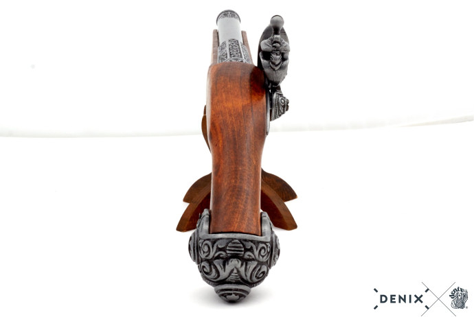 replika pistolet skałkowy na stojaku Denix model 1077G+800
