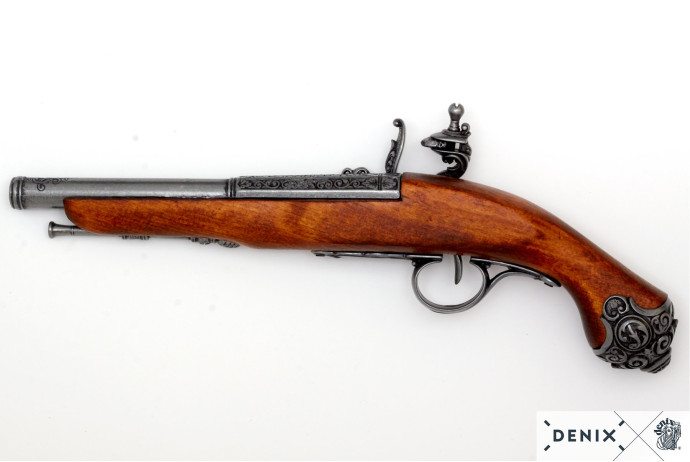 replika pistolet skałkowy VIIIw Denix model 1077 G