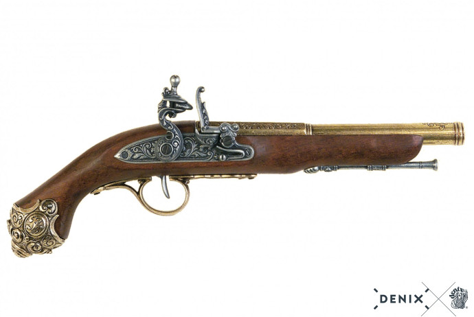 replika pistolet skałkowy VIIIw Denix model 1077 L