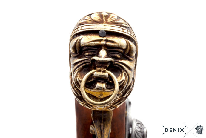 replika pistolet skałkowy na stojaku Denix model 1104L+801