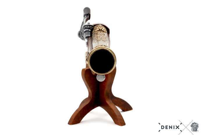 replika pistolet skałkowy na stojaku Denix model 1104L+800
