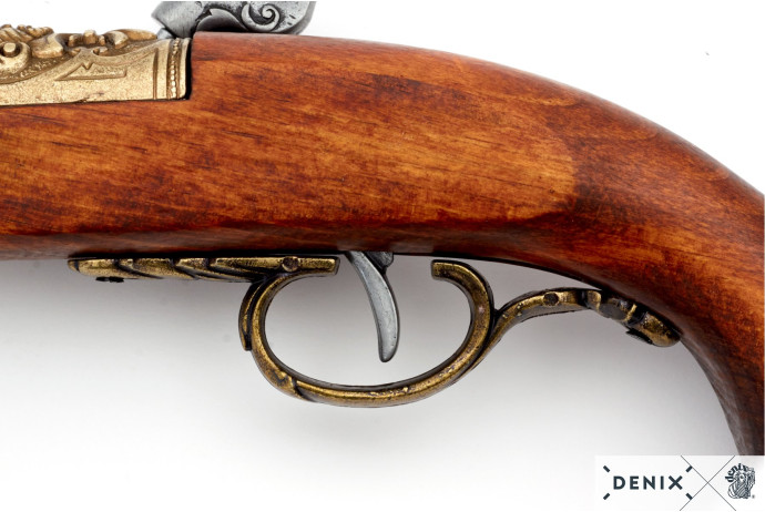 replika pistolet skałkowy w pudełku Denix model 1104L+P02