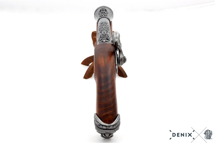 replika skałkowy pistolet na stojaku Denix model 1104G+800