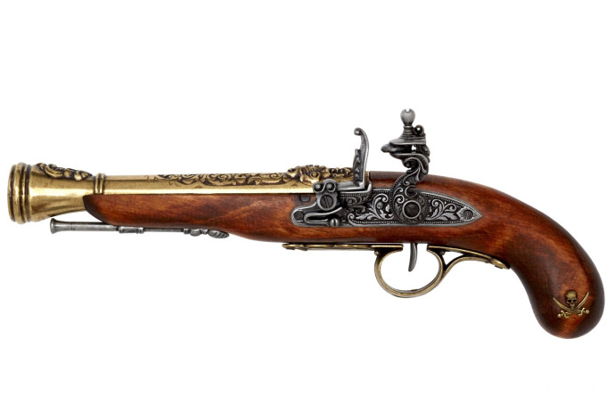 replika leworęczny pistolet skałkowy Denix model 1126 L