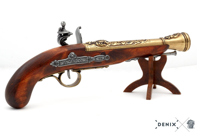 replika piracki garłacz na stojaku Denix model 1126L+800