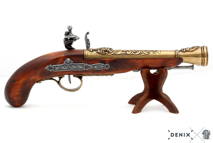 replika piracki garłacz na stojaku Denix model 1126L+800