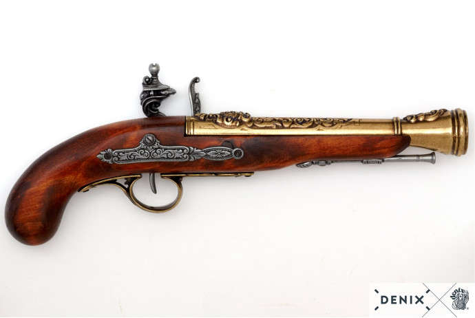 replika piracki garłacz na stojaku Denix model 1126L+800