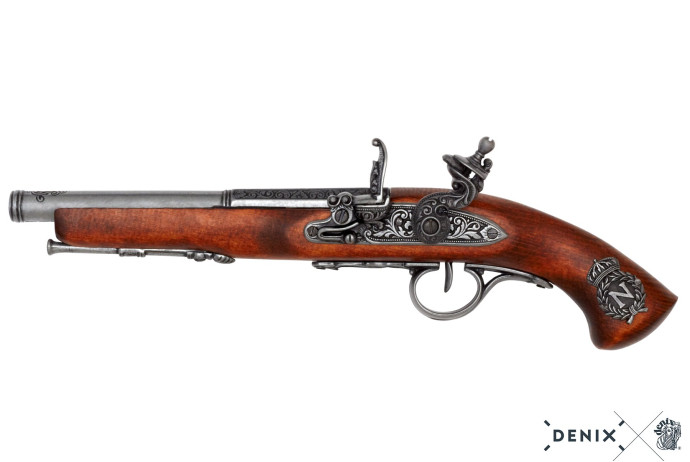 replika napoleoński pistolet skałkowy Denix model 1127 G