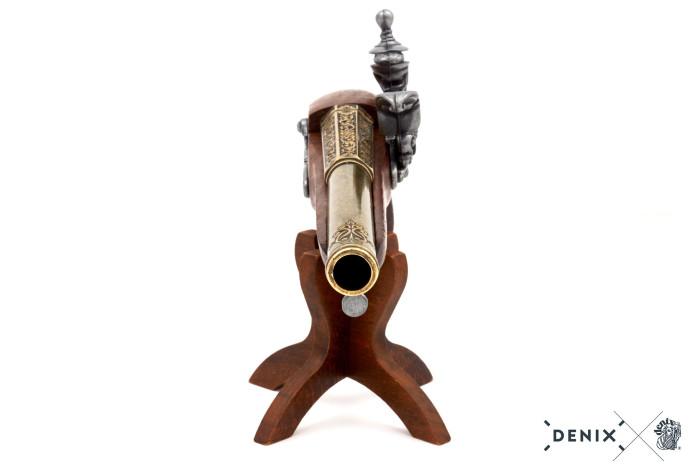 replika piracki pistolet na stojaku Denix model 1129L+800