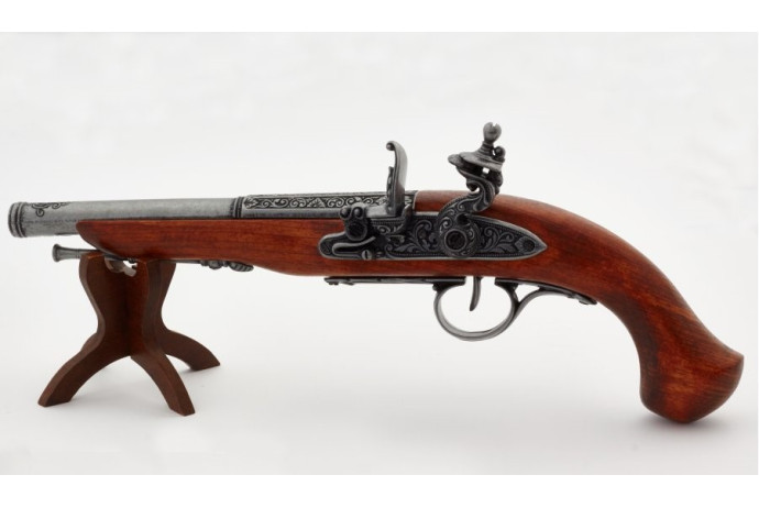 replika piracki pistolet na stojaku denix model 1129G+800
