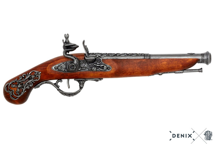 replika skałkowy pistolet na tablo denix model 1196G+TM+11G