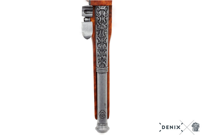 replika skałkowy pistolet w pudełku denix model  1196G+P01