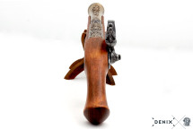 Replika niemiecki pistolet skałkowy na stojaku Denix model 1260L+800