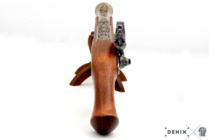 Replika niemiecki pistolet skałkowy na tablo Denix model 1260L+TM+23