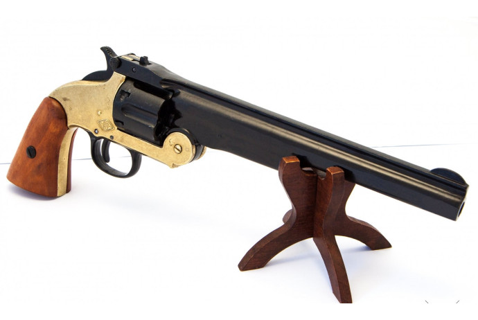 replika rewolwer smith & wesson na stojaku denix model 1008L+800