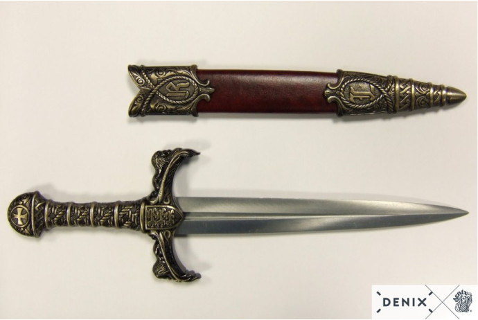 Replika sztylet Ryszarda Lwie Serce na tablo Denix model 4157N+TM+23