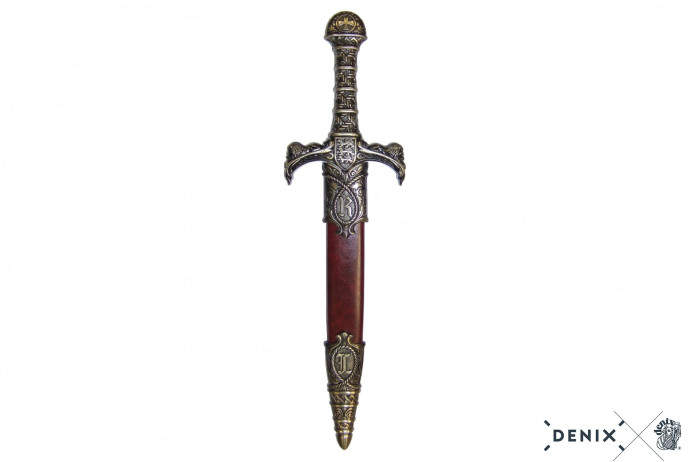 Replika sztylet Ryszarda Lwie Serce na tablo Denix model 4157N+TM+23